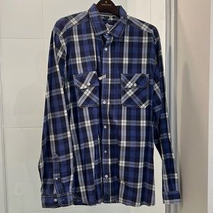 Buffalo by David Bitton Long Sleeve Button Down Plaid Shirt